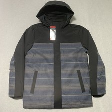 Pendleton Hooded Softshell  Wool Blend Jacket Removeable Hood Size M Blue NWT