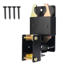 2 Way Lockable Gate Latch, Black Anti-Sag Farm Gate Latch, Two-Way Livestock Gat