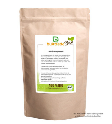 1 kg | Bio Erbsenprotein | Pulver | Proteine | Buxtrade | BIO
