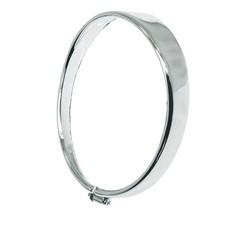 GHIERA CORNICE FARO TONDO FANALE ANTERIORE CROMATA VESPA 50 R L N - MOTO FERRI