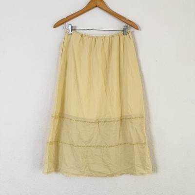 Reformation Buttery Yellow Cottagecore Boho Soft Pastel Midi Skirt Size 4