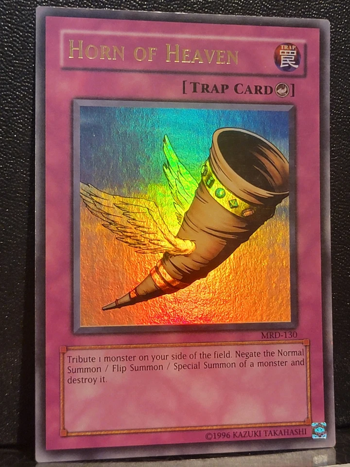 Yugioh Metal Raiders Horn Of Heaven MRD-130 Original Trap Ultra Rare LP - Image 2 of 3