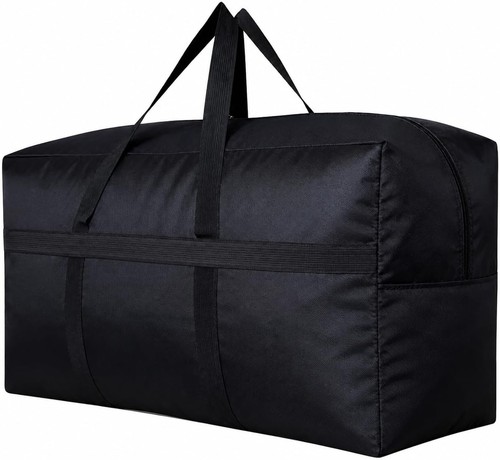Extra Large Storage Duffle Bag with Zippers and Handles, Big Foldable Duffle Bag