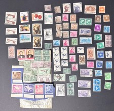 Lot de timbres anciens de l’Inde – Azad Hind, Gandhi, faune et commémoratifs 