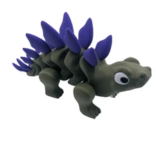 3D Printed Stegosaurus Flexi Dinosaur Articulating 6.5 Inch US Made Stego Dino