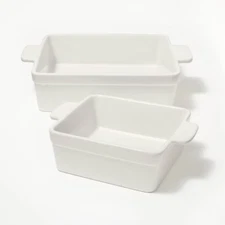 2pc Stoneware Square Baking Dish Set - Figmint™
