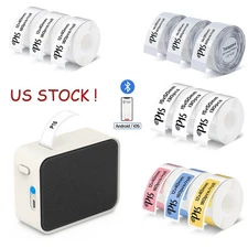 3PK D30 Thermal Label Tape Waterproof Lable Paper Suit for P15 Q30 Label Printer