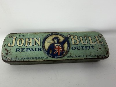 Vintage Old Original John Bull Repair Outfit Cycle Puncture Rubber Tyre Tin