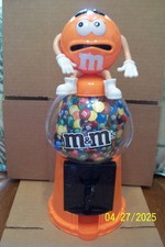 M & M Candy Dispenser - Orange - NEW