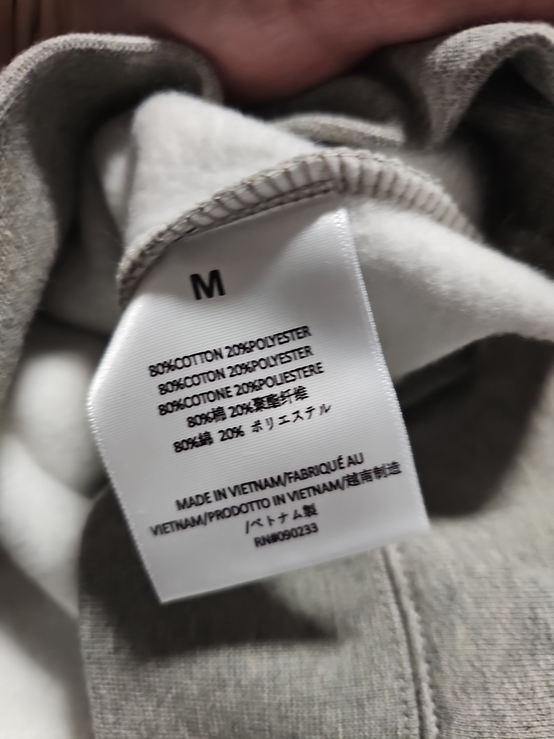 Fear of God Essentials Pullover Dark Oatmeal Hoodie Cotton Blend Men's Sz M NWT  thumbnail 7