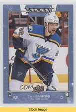 2017-18 Upper Deck Compendium Blue Zach Sanford #519 READ 0e3
