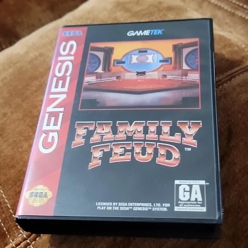 GameTek Family Feud Sega Genesis NTSC-U/C 1993 w/ Manual 2 Players