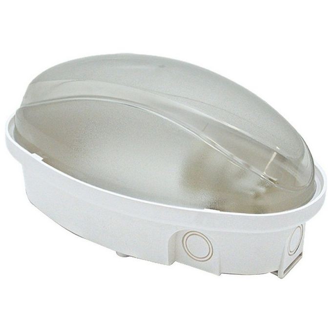 Plafoniera Ovale Fme 62720 E27 IP65 Bianca | Ideale per Cantine e Box