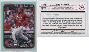 2024 Topps Update Rookie Debut Aqua Elly De La Cruz #US350 Rookie RC