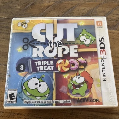 Cut the Rope: Triple Treat (Nintendo 3DS, 2014) Complete in Box with Inserts