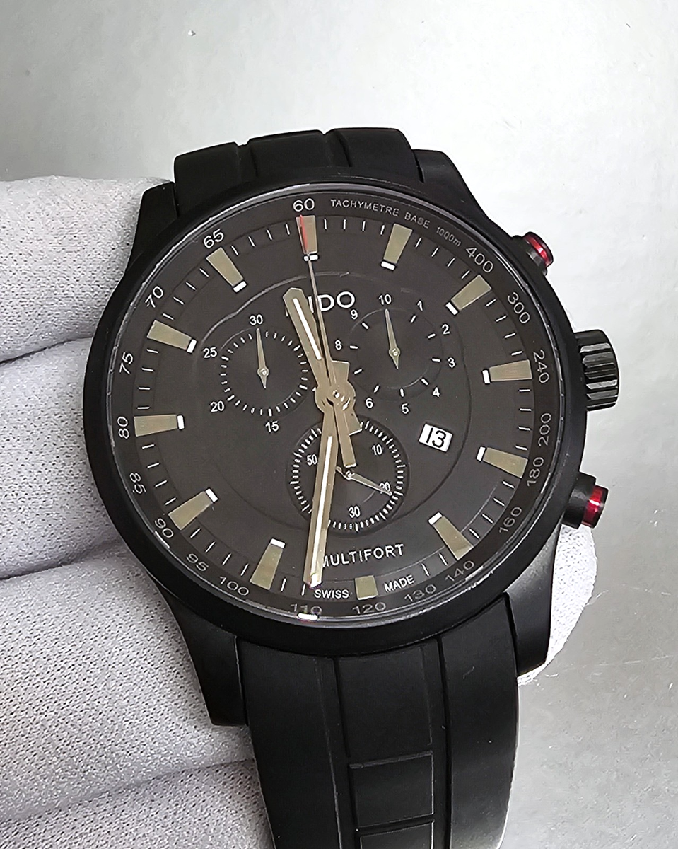 Mido Multifort Chrono 42mm Black Mens Watch M005.417.37.051.20 | eBay