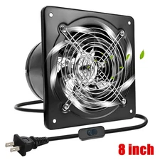 8 inch Exhaust Fan Ventilation Extractor Fan Wall-Mounted Blower Duct Fan