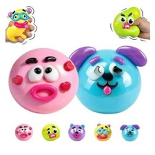 9cm Dog Face Swap Smushers Squishy Toy Soft Slow Rise Squeeze Sensory Fidget 1PC