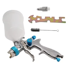 HVLP Air Gravity Feed Spray Paint Gun 1.3mm for Furniture Auto Paint 600ml