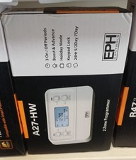 EPH Wired Central Heating & Hot Water Programmer Twin Channel A27-HW
