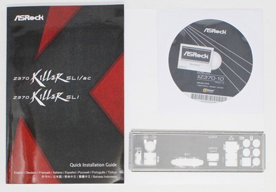 ASRock Z370 Killer - SET Handbuch ATX IO Shield Slotblende Treiber CD (#29770)