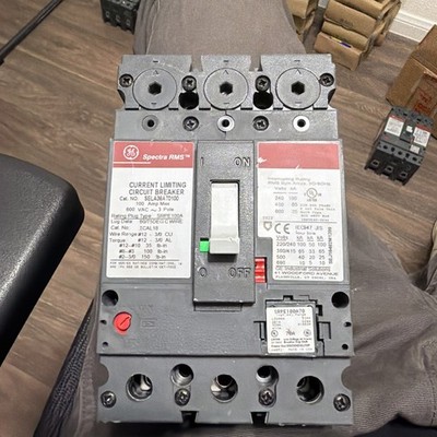 GE SELA36AT0100 Spectra RMS 100 amp 3-Pole Breaker w/ 70A plug NEW CLEAN PULL