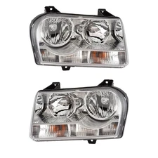 Pair Of Headlights Fits Chrysler 300 C Lujo SRT8 Limited LX Touring 4-Door 2008