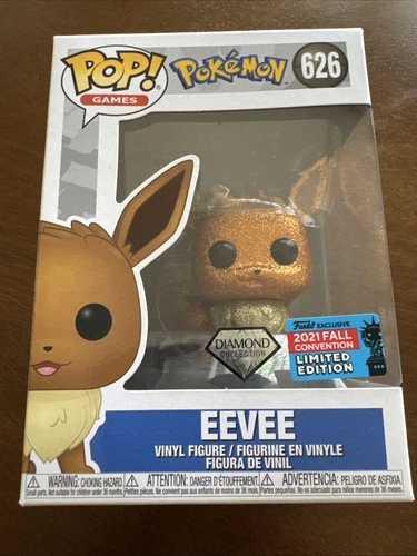 Funko Pop! Vinyl: Pokémon Eevee #626 Diamond Collection 2021 Fall Convention