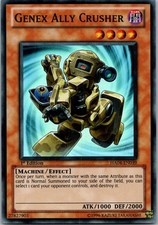 Yugioh Genex Ally Crusher HA04-EN039 1st Edition Super Rare NM