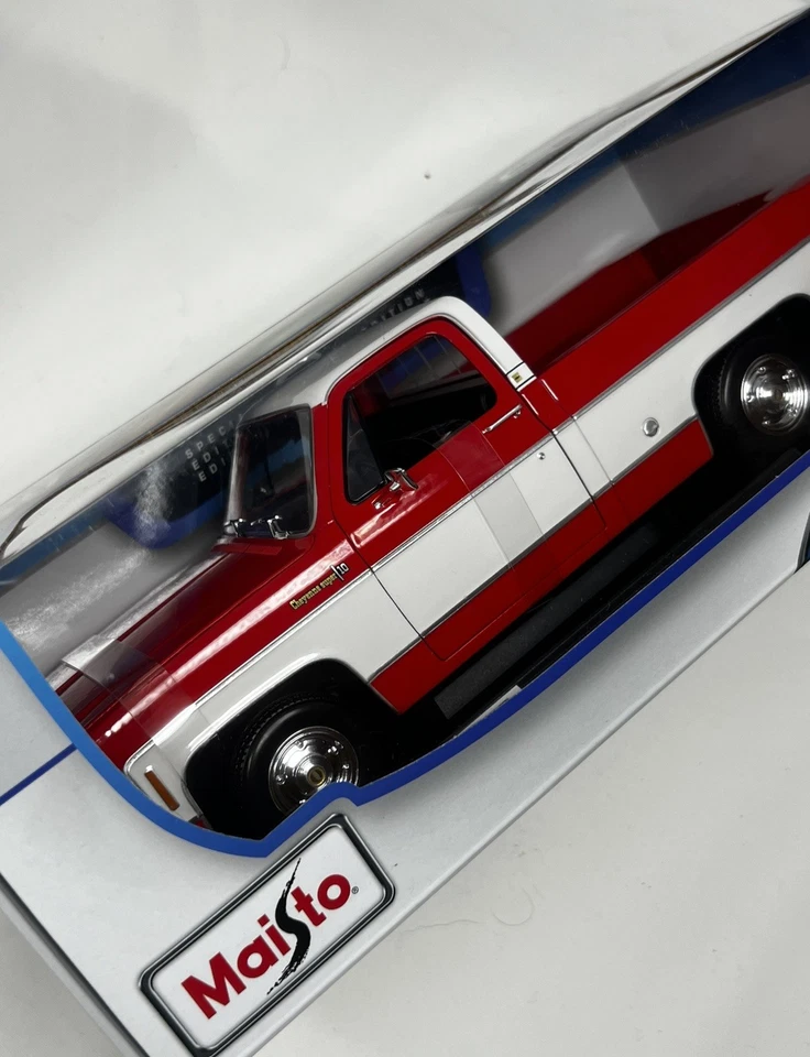 Chevrolet C10 Cheyenne Super 1974 Maisto escala 1:18 diecast modelo de coche 🔥 Foto 4 de 4