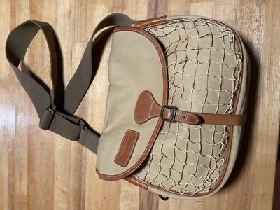 Barbour Saddle Bag Canvas Leather Trim Shoulder Crossbody Unisex
