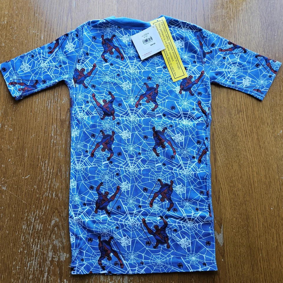 Juego de pijama Hanna Andersson Spider-Man para niños talla 12 (150 cm) 100 % algodón orgánico nuevo con etiquetas Foto 3 de 4