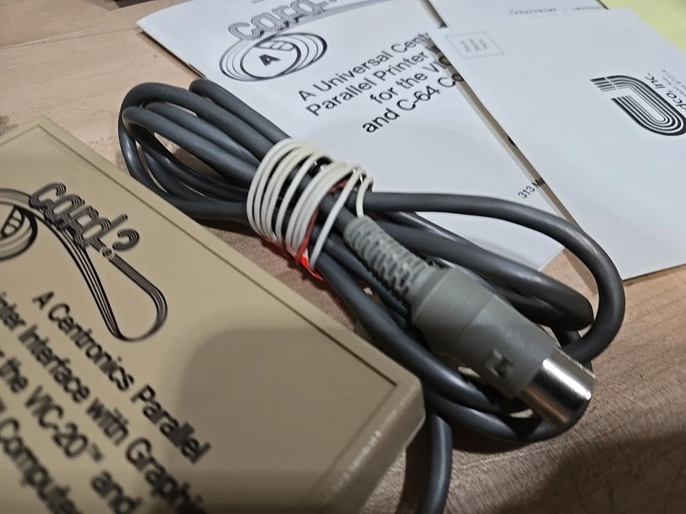 Vintage Printer Interface Vic-20 C-64 Cardco Cardboard Box Manual Commodore - Image 4 of 4