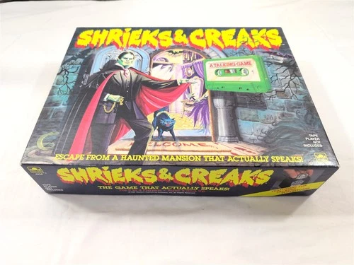 Shrieks & Creaks 1988 Talking Board Game Horror Complete Vintage Golden 4236