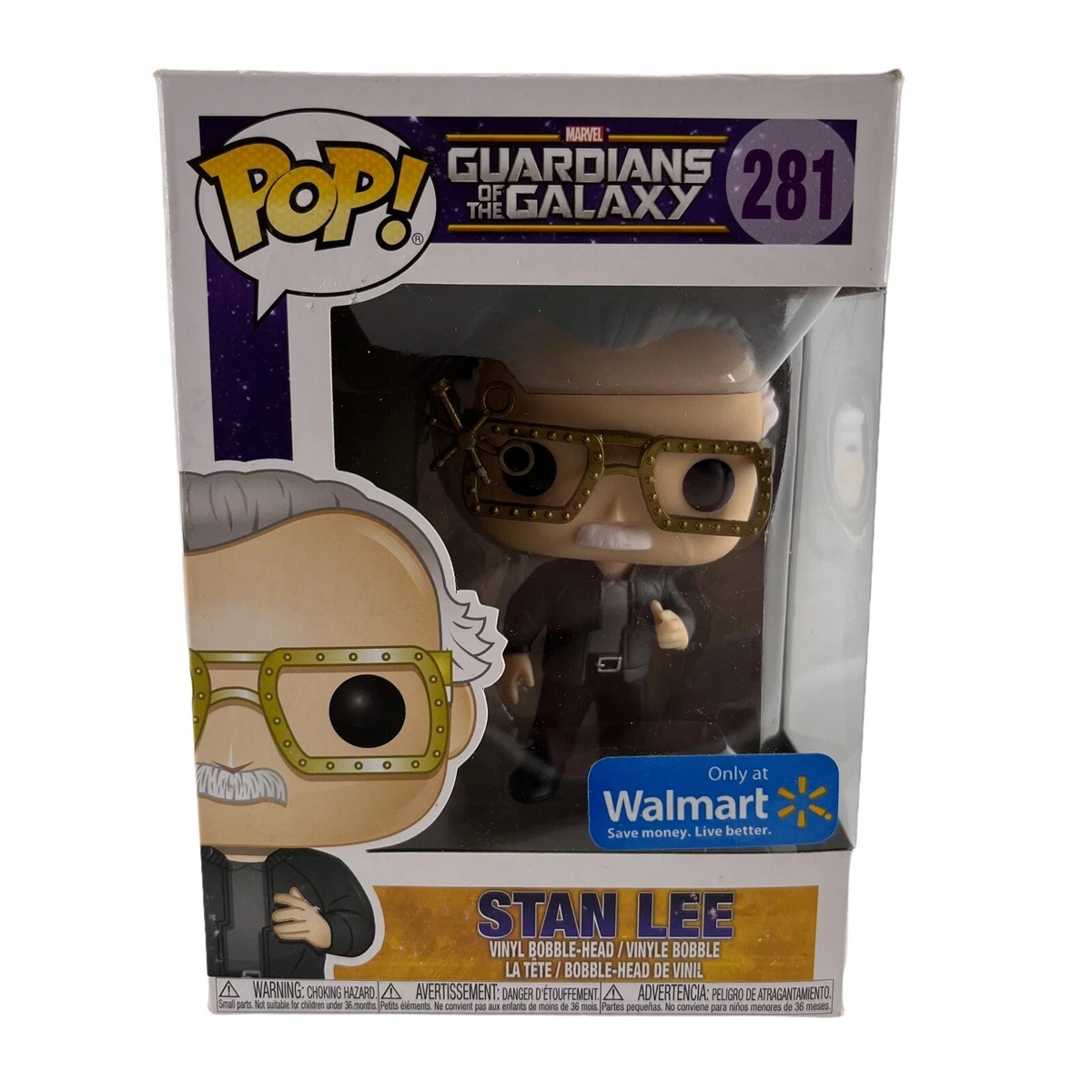 Stan Lee Signed Guradians Of The Galaxy #281 Funko Pop! Bobble-Head Vinyl  Figure (Lee)