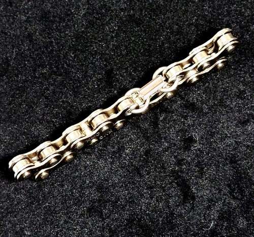 Artisan Chain Link RARE Bracelet KMC 5C Link w Locking Closure 9" Cycling New! - Imagen 3 de 7