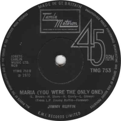 Jimmy Ruffin Its Wonderful (To Be Loved By You) SOLID CENTRE Tamla Motown