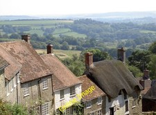 Photo 12x8 Gold tops Shaftesbury Looking down Gold Hill over the rooftops  c2012