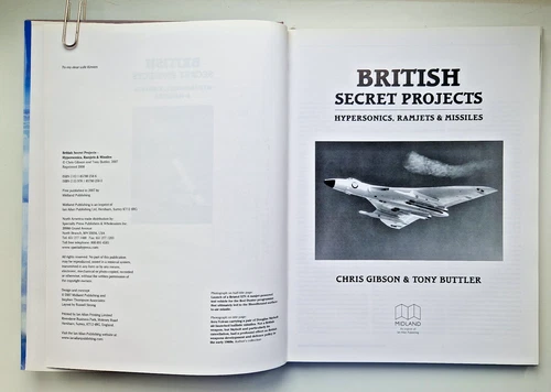 British Secret Projects Hypasonics Ramjets & Missiles Tony Buttler Hardback Book - Picture 3 of 3