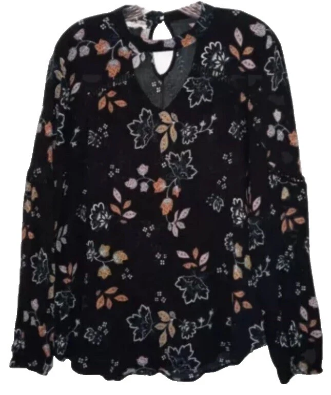 Suéteres para mujer floral Maurices Negro