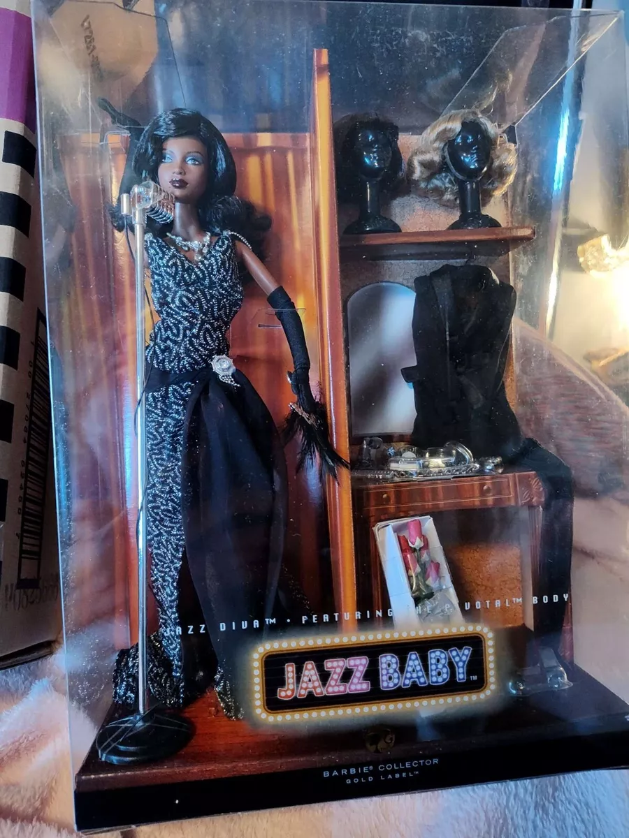 Jazz Diva Barbie Doll. NRFB with Original Shipper. RARE 2007 Gold Label.