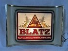 VINTAGE BLATZ MILWAUKEE BEER LIGHT UP SIGN 12"x16"