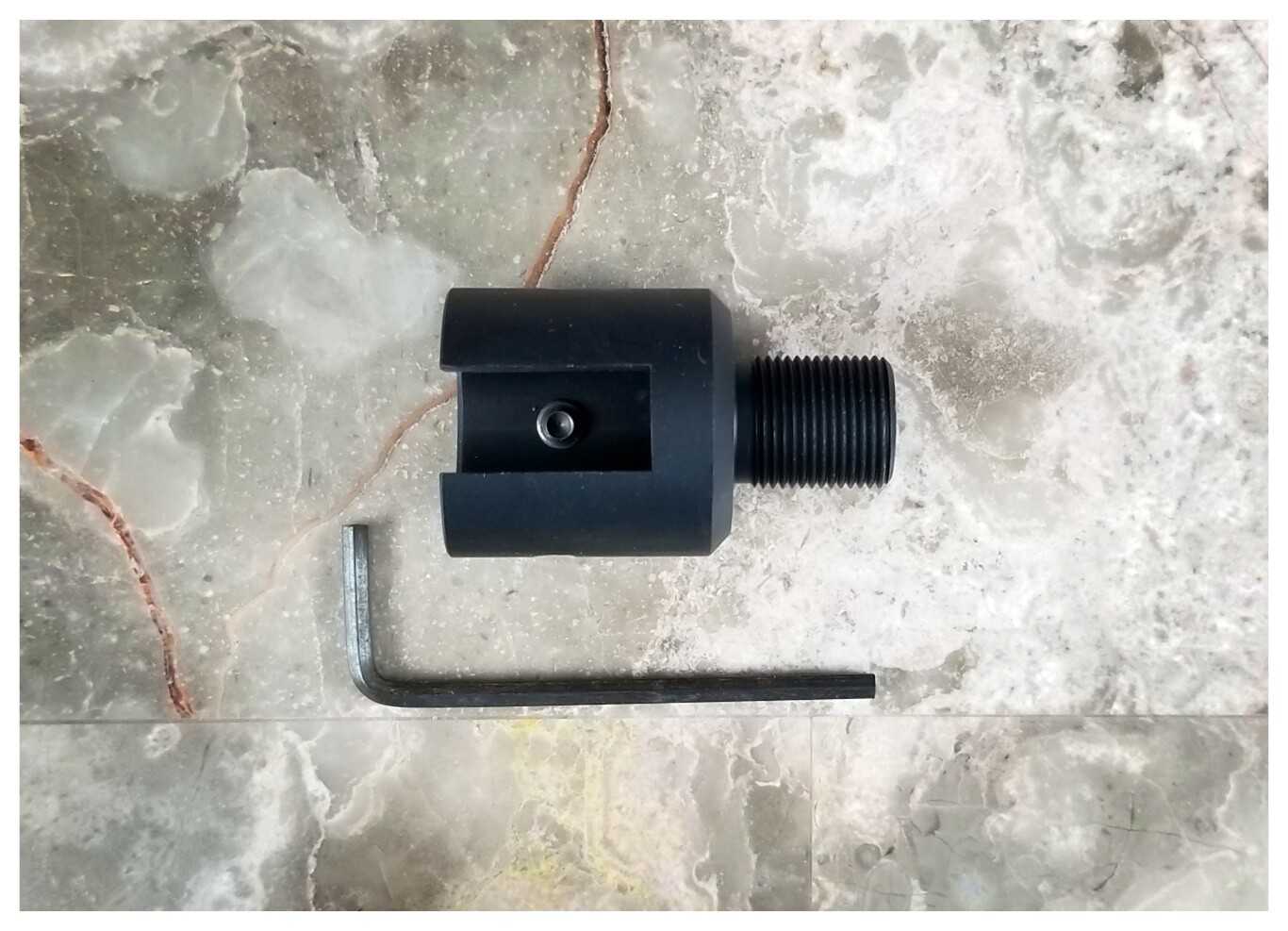 Aluminum Ruger 1022 10-22 Muzzle Brake Adapter 1/2x28 Thread & Allen ...