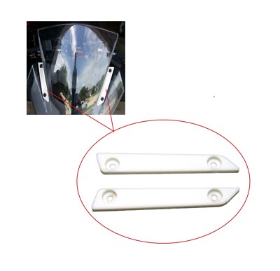 Weiße Spiegel Block Off Grundplatten Billet Loch Abdeckungen Kappe für KTM RC...