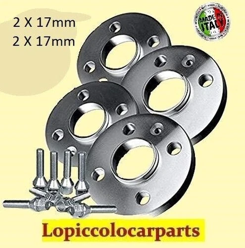 Set 4 Entretoises Roue 4X100 C.60.1 SP17+17MM+Boulons Renault Twingo (CO6 / 06 - Photo 4/4
