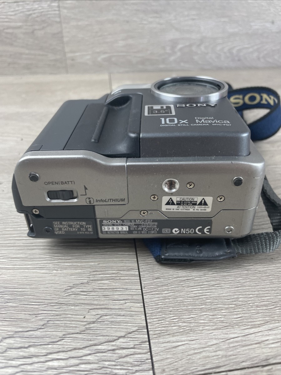 SONY　MVC-FD7　Digital Mavica Sony Mavica MVC-FD7 0.4MP Digital Camera UNTESTED 4901780460687| eBay