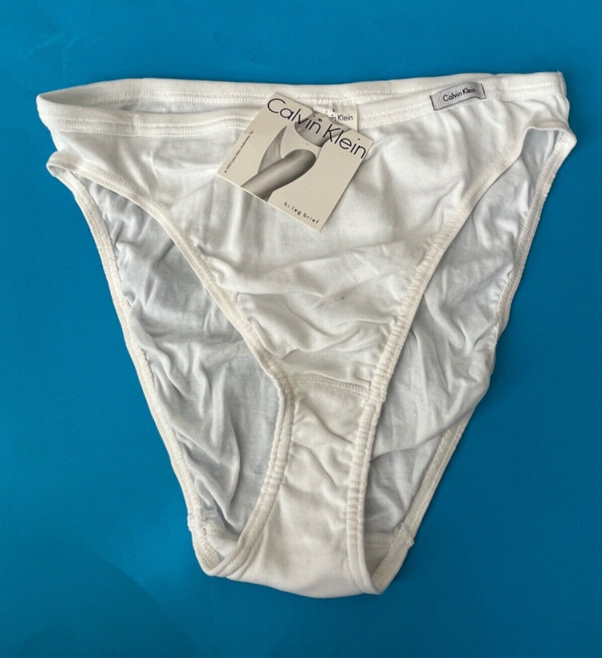 Woman's 1995 Vintage Calvin Klein CK High Waist Brief Underwear size L