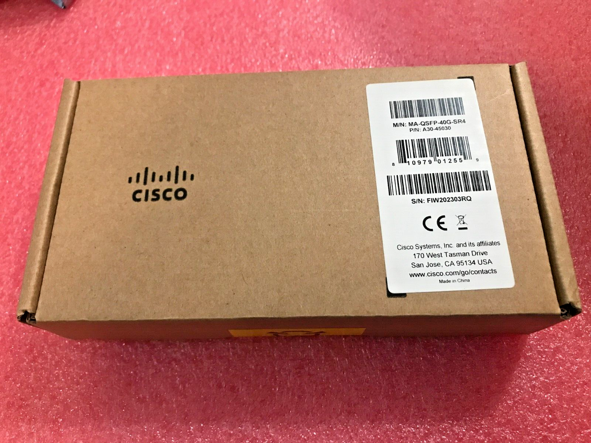 専用2 New Cisco Meraki MA-QSFP-40G-SR4 600-45030 40GBASE-SR4 QSFP+40GE