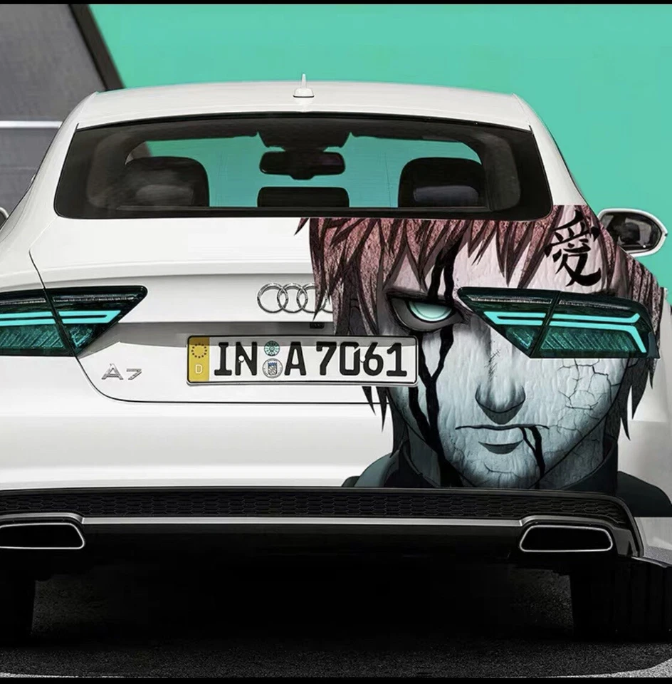 NARUTO PEGATINA COCHE VINILO GRÁFICOS COCHE PEGATINAS COCHE TRASERO COCHE SE ADAPTA A CUALQUIER COCHE Foto 2 de 4