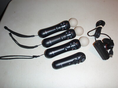 Lot of 6 Sony PS3 PS4 Move Motion Controllers CECH-ZCM1U - Untested AS-IS